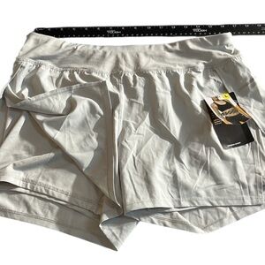 AVIA size large gray running shorts climate control, reflective strip